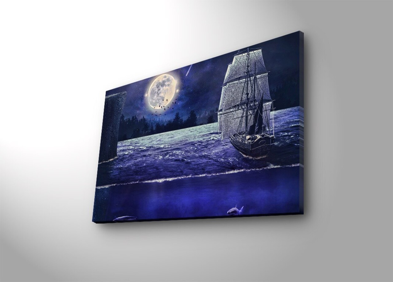Tablou decorativ cu lumina LED, 4570DACT-67, Dimensiune: 45 x 70 cm, Multicolor - view 4