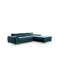 Coltar extensibil dreapta 3 locuri ELTAP, RT-100VE, Grayson, 278x205x92 cm, lemn/poliester, albastru