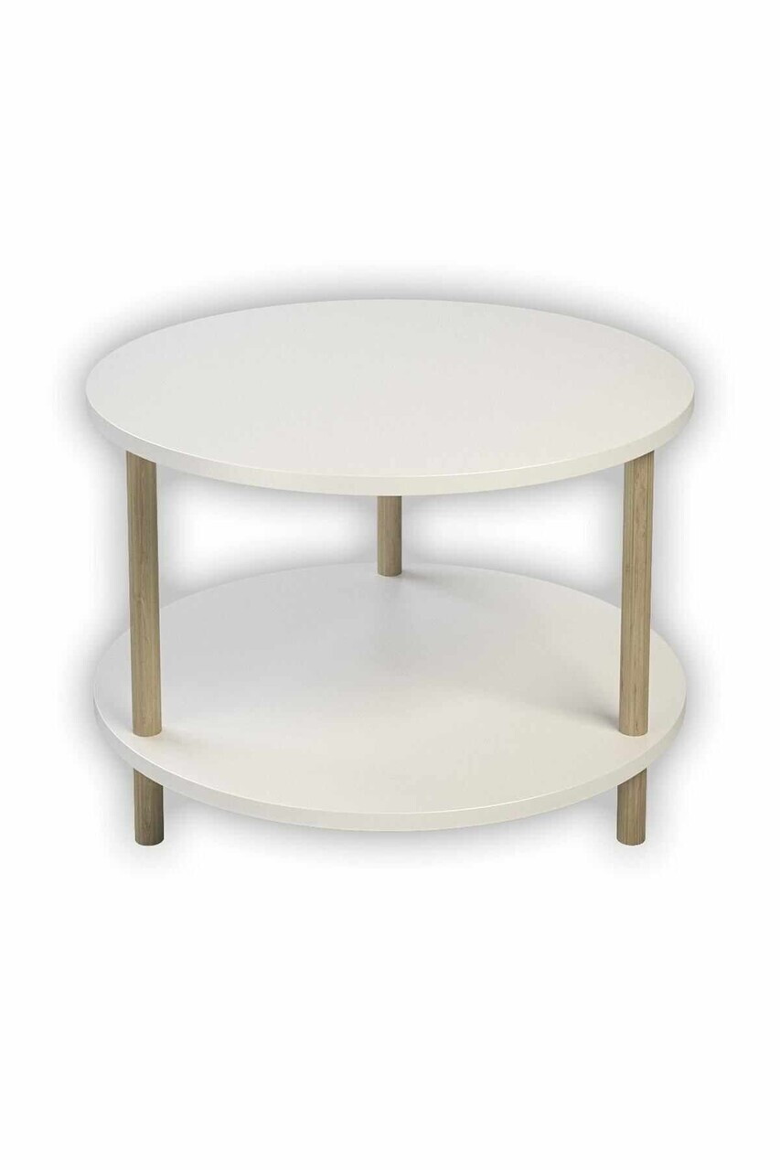 Masuta de cafea, Hanah Home, Peka-0008, PAL, Alb — imaginea 4