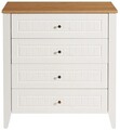 Dulap, Tuvalle, Tuval 065, 90x95x44 cm, Stejar alb