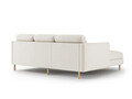 Coltar stanga 3 locuri, Eden, Micadoni, 223x150x90 cm, catifea, bej
