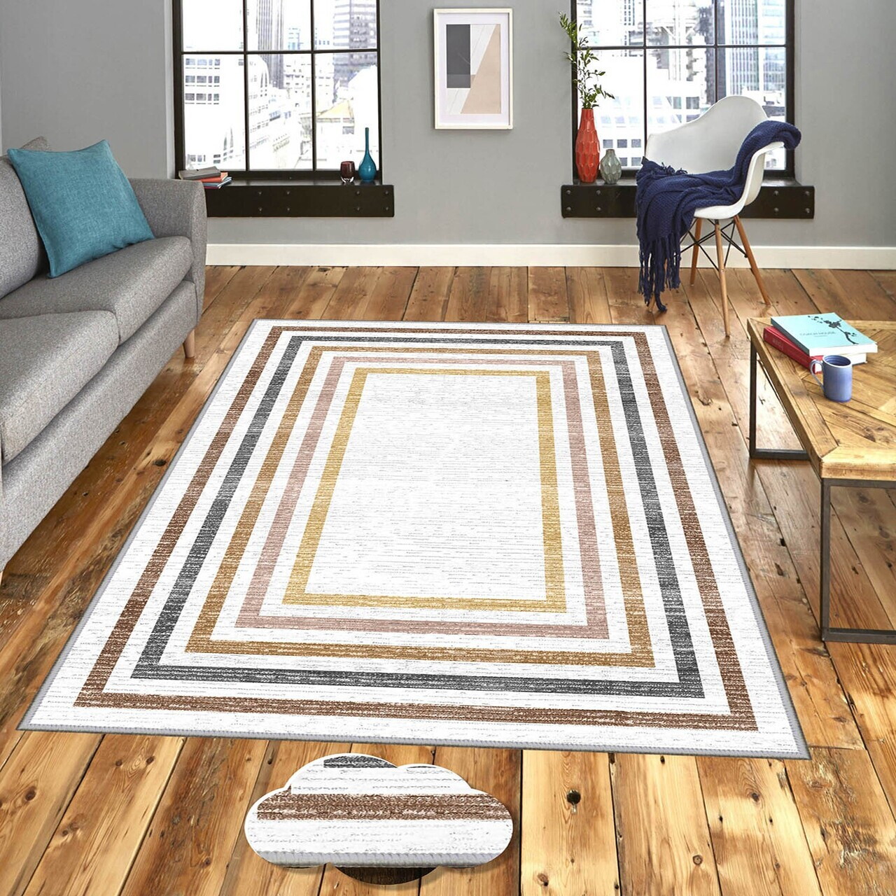 Covor, Eexfab878, 180x280 cm, Poliester, Multicolor