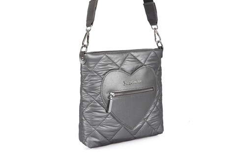 Geanta juicy couture 379, 25x6x25 cm, piele ecologica, antracit
