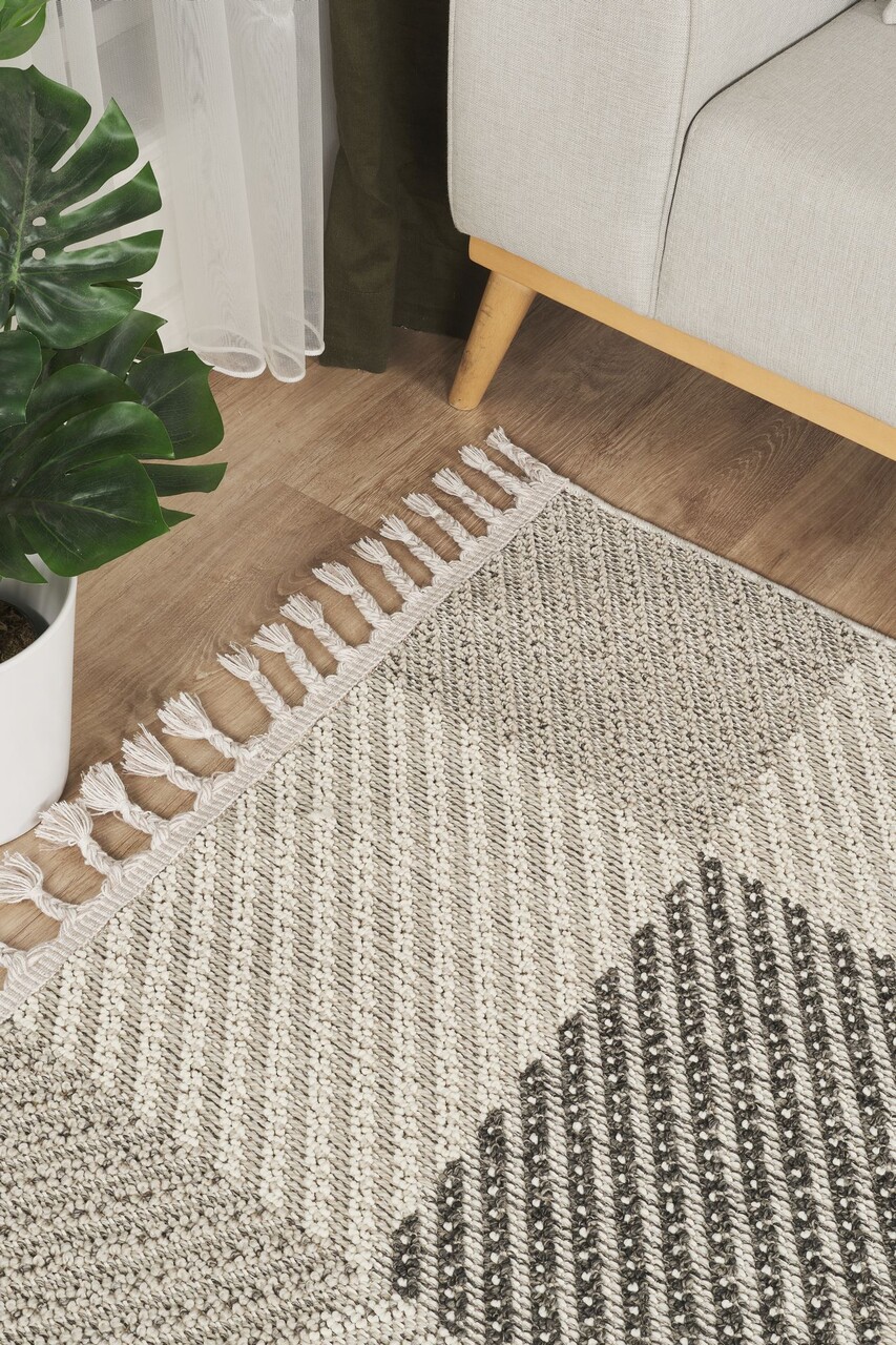 Covor (80 x 150), Beverly 2215, 80x150 cm, Alb / Bej — imaginea 2