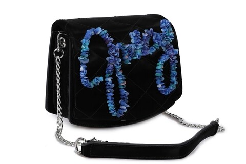 Geanta juicy couture 384, 18x6x15 cm, piele ecologica, negru