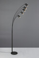 Lampadar Marley, TRIO, 80x55x200 cm, 10W, 5x GU10, metal, negru mat