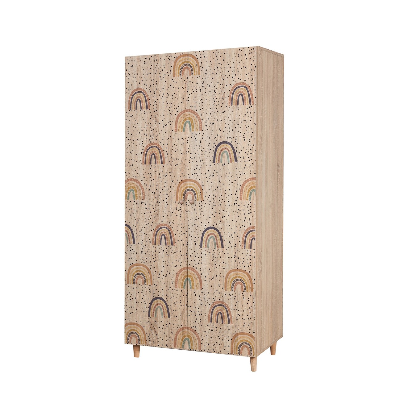 Dulap pentru haine, Vella, Lidya 2 -912, 90x192x52 cm, PAL, Sonomo - 2 | YEO