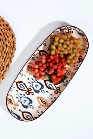 Platou, Kosova, Multicolor, ceramica, 36x16 cm