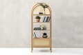 Corp biblioteca, Howard, Nala 75, 75x182 cm, Corp din 100% lemn de frasin, Natural