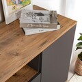 Consola, Lorena, Arista, 180x75x44.5 cm, Antracit / Pin Atlantic