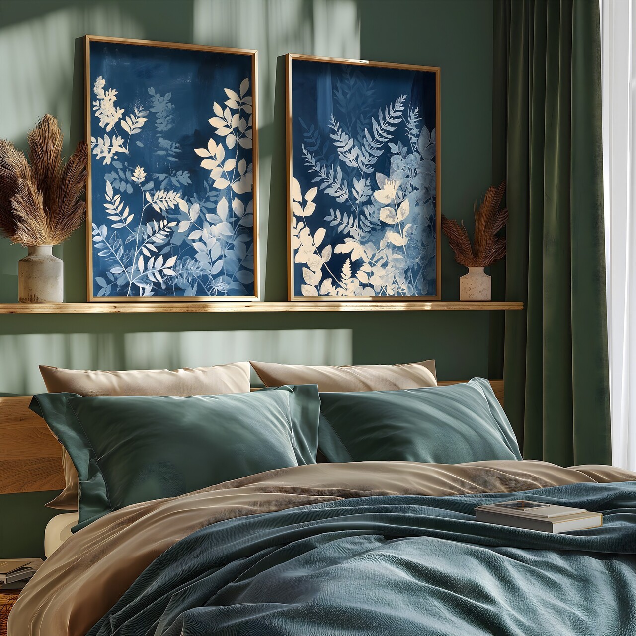 Set 2 tablouri decorative, GE270-L, Lemn, Multicolor - view 5
