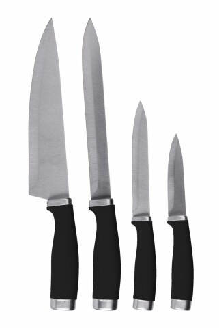 Set 4 cutite de bucătărie Black