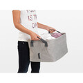 Cos de rufe / cos depozitare, pliabil, Brabantia, Linn, 35 L, 37x44x26 cm, textil, gri
