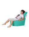 Fotoliu puf, Bean Bag Baton, Ferndale, 70 x 70 cm, poliester impermeabil, turcoaz