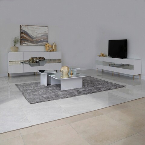 Set masuta de cafea, Neostill, Jazz, PAL, Alb