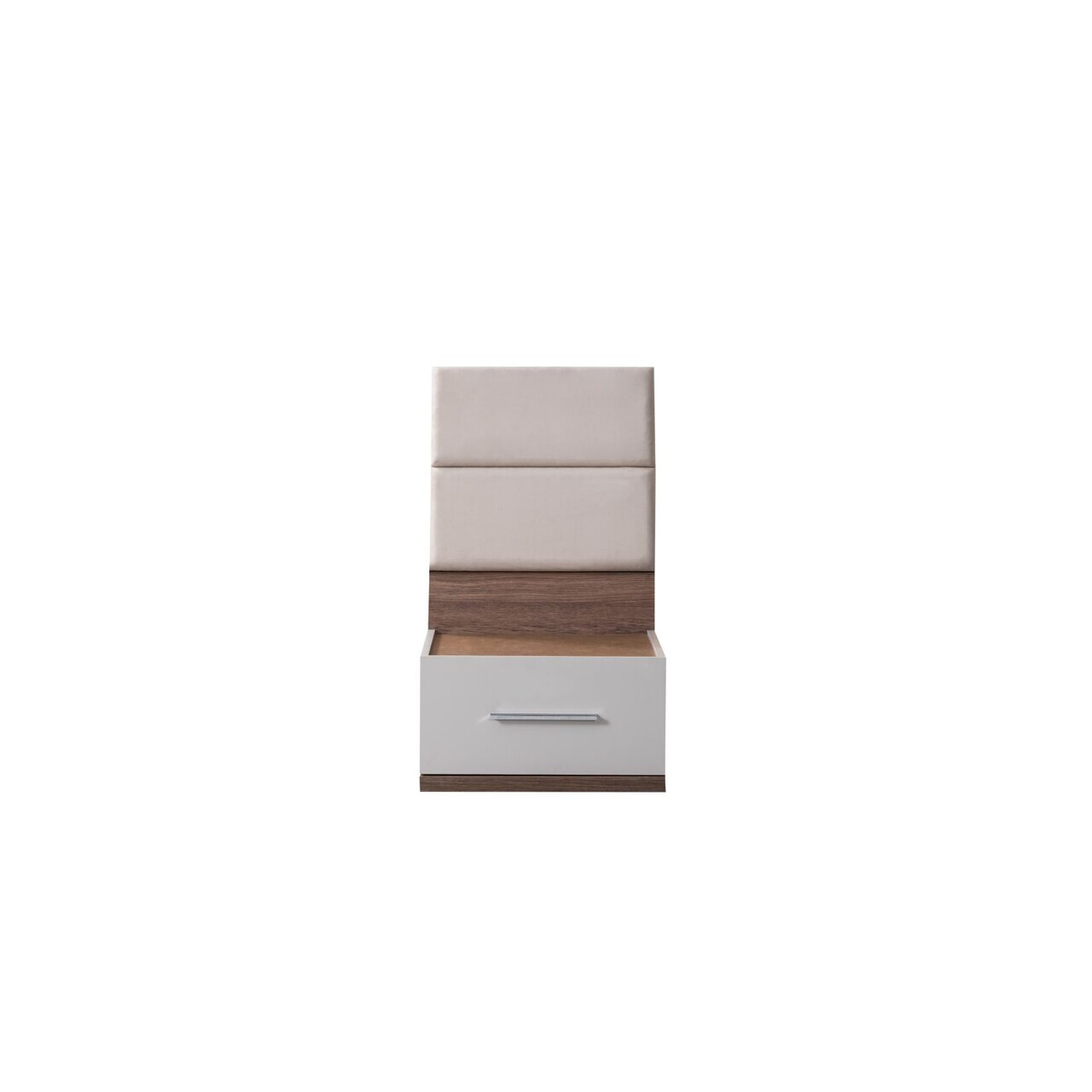 Noptiera, Hanah Home, Milano, 55x95x60 cm, PAL, Alb/Maro - view 2