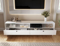 Comoda TV ELTAP, Dullum, 200x40x58 cm, PAL/PVC, alb