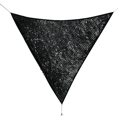 Parasolar triunghiular Moon, Bizzotto, 360 x 360 cm, poliester, gri Gradina