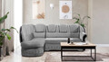 Coltar extensibil stanga 3 locuri ELTAP, L-005, Lord, 243x180x112 cm, lemn/poliester, gri deschis/negru