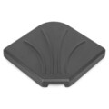 Baza pentru umbrela, Larisa, L.38.5 l.38.5 H.5.5, amestec beton, negru