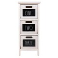 Comoda cu 3 sertare One, Creaciones Meng, 26x32x63 cm, lemn de paulownia