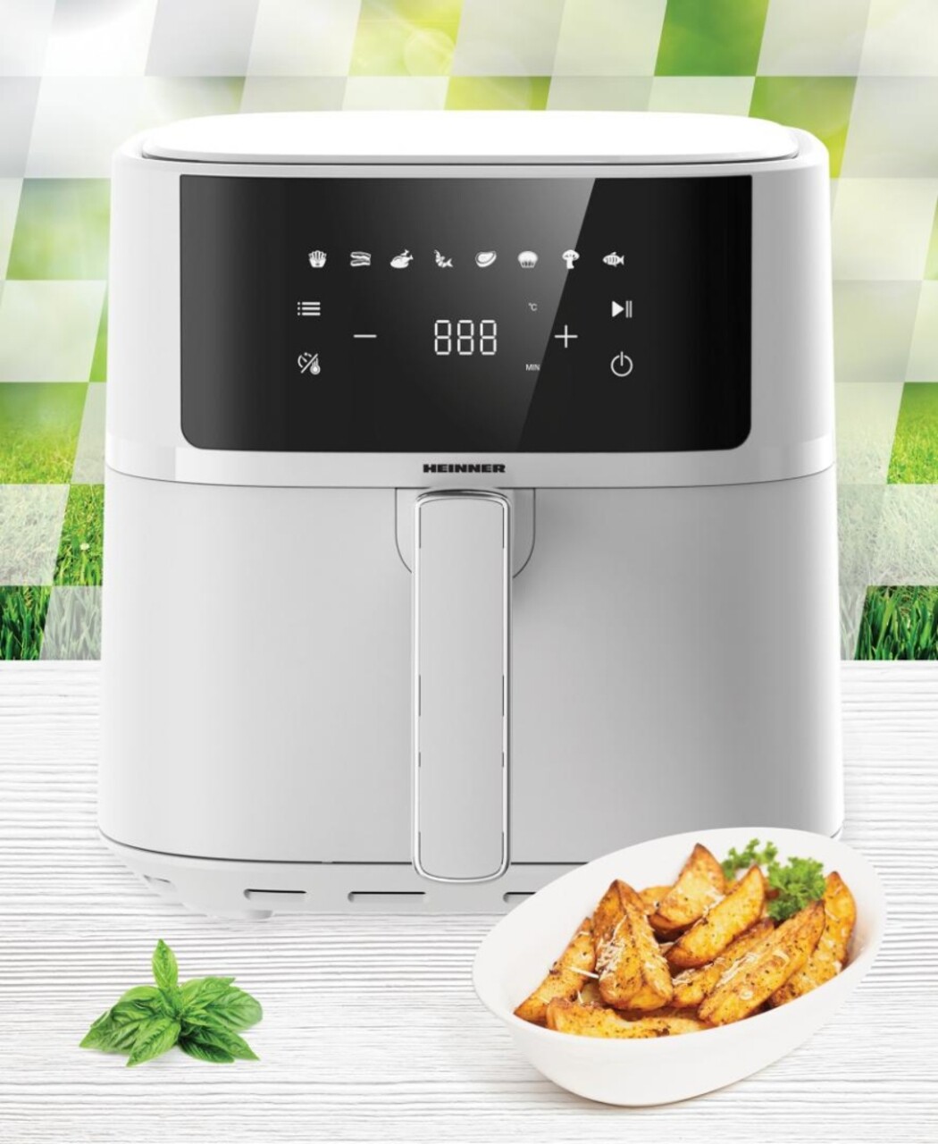 Friteuza Heinner, 1700W, 5.7L, alb - 1 | YEO