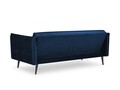 Canapea extensibila, Canna, Mazzini Sofas, 3 locuri, 225x100x85 cm, catifea, albastru regal