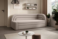 Canapea extensibila brat dreapta 3 locuri, ELTAP, Fabillo, 223x86x80 cm, lemn/poliester, bej