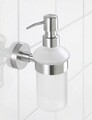 Dozator sapun lichid Bosio Matt, Wenko, 7x11x18 cm, inox/sticla, argintiu mat