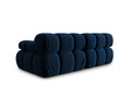Canapea modulara 2 locuri, Bellis-51, Micadoni Home, 188x94x70 cm, catifea, albastru regal