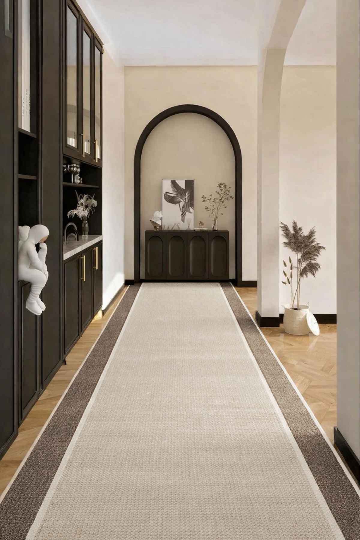 Covor, CLR-7324-KAHVE-160, 80x280 cm, Poliester, Maro
