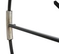 Ceas de perete Sticky, Mauro Ferretti, 60 cm, fier, negru/argintiu