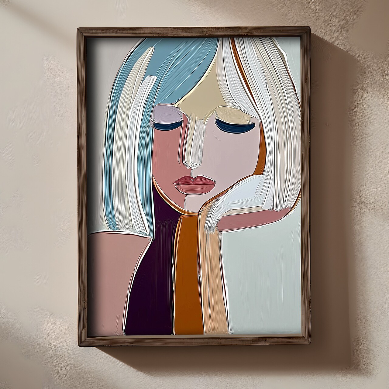 Tablou decorativ TUN053-L Lemn Multicolor