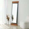 Oglinda Cheval, Neostill, Murano, 50x170x3 cm, Metal, Stejar / Fume