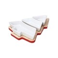Set tocator in forma de brad cu 3 boluri, Tognana Natale Natural Christmas