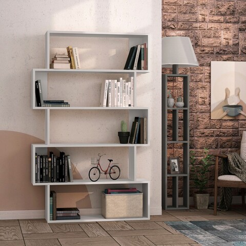 Corp biblioteca, homitis, oxford, 95x159x25 cm, alb
