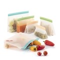 Set 6 pungi ziplock reutilizabile InnovaGoods Bags Zags, 25/20/15.5 cm