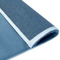 Covor, Indomex, Romantic, 50 x 110 cm, 100% poliester, bleu