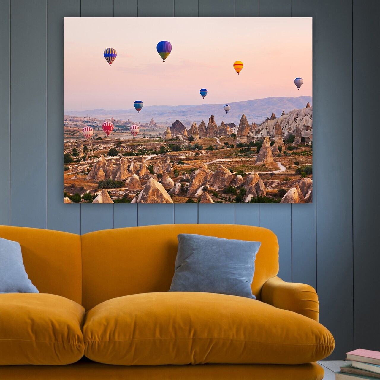 Tablou decorativ, 270392963_70100, Canvas, Rama din lemn (grosime 3 cm), Multicolor