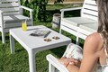 Set mobilier de gradina, Okko, Solemare, Alb