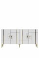 Consola, Hanah Home, Ilay 150, 150x75x32 cm, Alb/Auriu