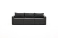 Canapea extensibila cu 3 locuri, Balcab Home, 825BLC4325, Cadru: 100% LEMN DE BRAD, Antracit