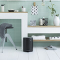 Cos de gunoi cu pedala, Brabantia, NewIcon, 5 L, 27.2x20.5x29.1 cm, otel, negru mat