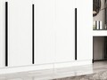Dulap pentru haine, Minerva, Kale Plus, 315x210x52 cm, PAL, Alb
