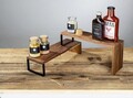 Suport depozitare pentru bucatarie, Wenko, Vali, 37 x 12 x 16 cm, lemn/metal, natur/negru