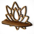Raft de perete, Evila Originals, Raf264, 33x26x10 cm, Placaj, Maro