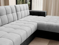 Coltar extensibil dreapta 3 locuri ELTAP, RT-84MO-97MO, Blezalt, 240x150x82 cm, lemn/poliester, gri deschis/gri inchis