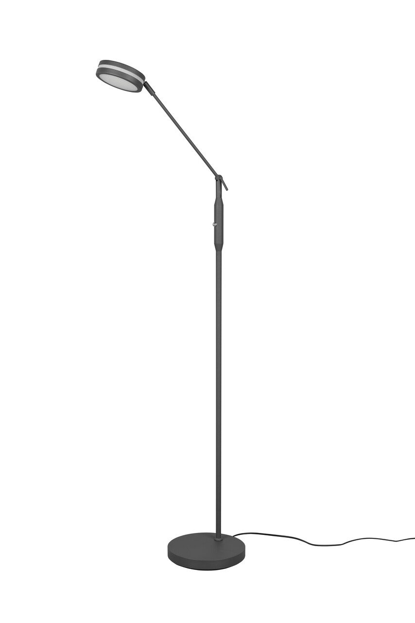 Lampadar Franklin, TRIO, 23x41x133 cm, 6.5W, 1x SMD, metal, antracit