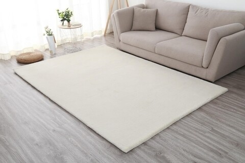 Poza Covor Shaggy soft, Heinner, 50x90 cm, poliester/bumbac, crem