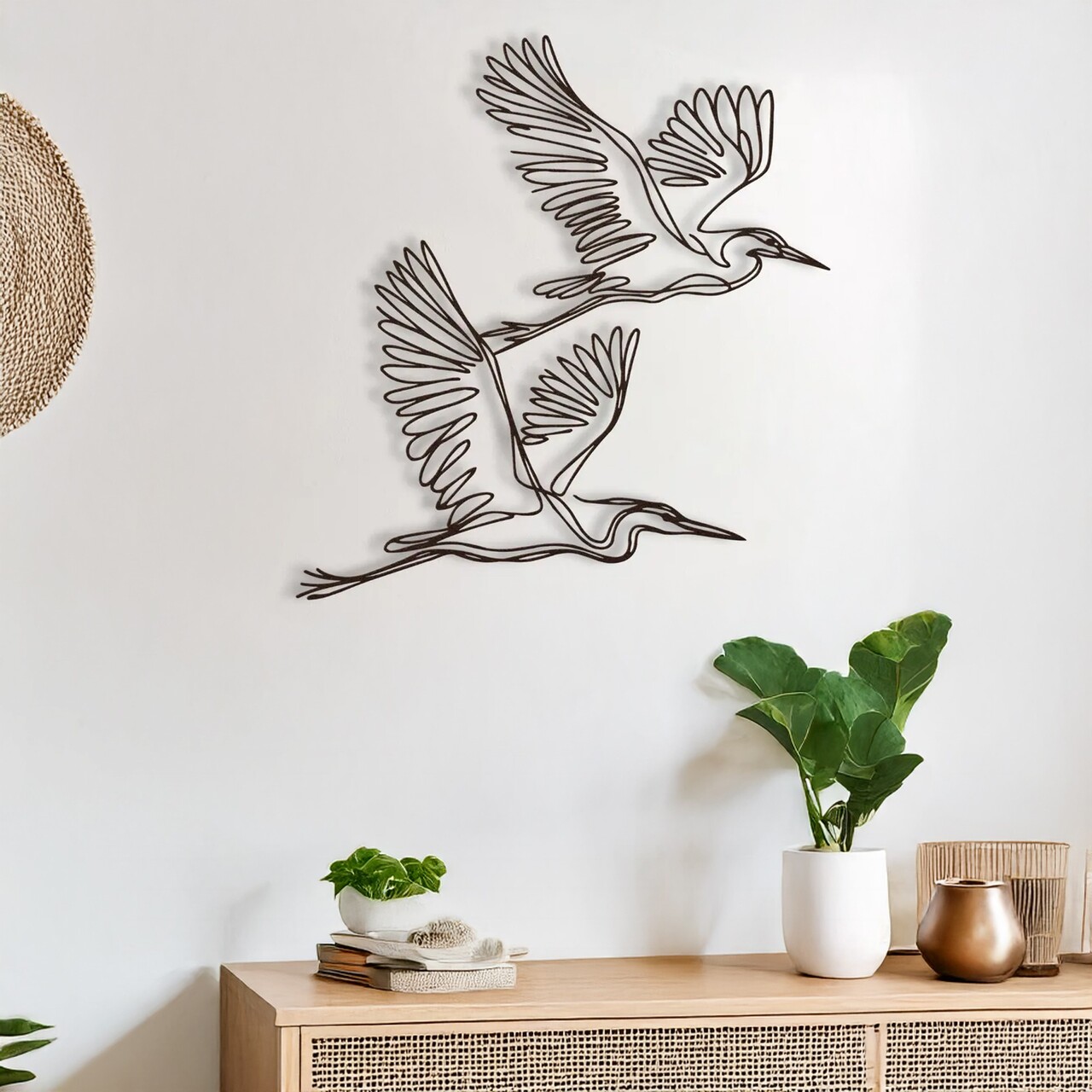 Decoratiune de perete, DCV-1054-MT, Dimensiune: 60 x 40 cm, Negru
